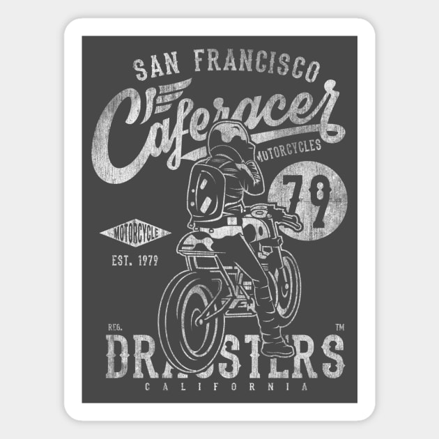 Cafe Racer San Francisco Magnet by DesignedByFreaks